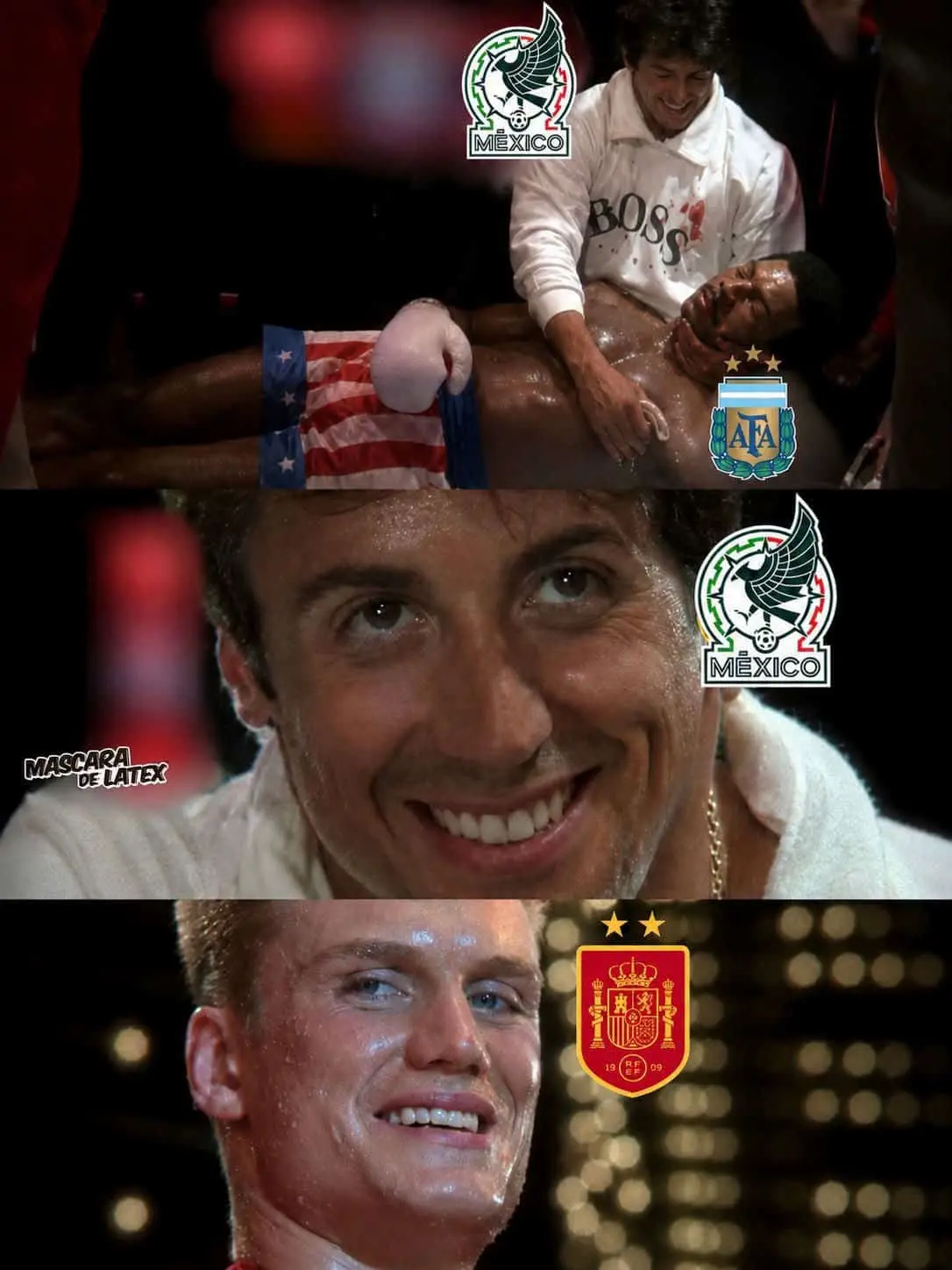 Mexicanos felices por la victoria española Mexicanos felices por la victoria española