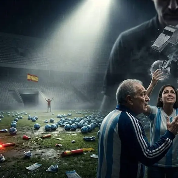¿Amenazados? El pretexto de los argentinos tras perder la final vs España ¿Amenazados? El pretexto de los argentinos tras perder la final vs España