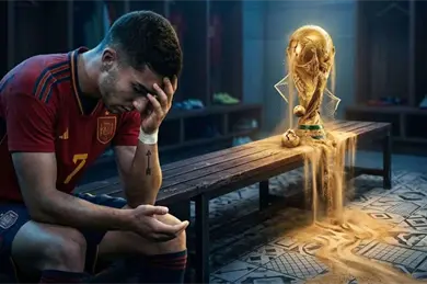 &iquest;Se rompi&oacute;? El incidente de Espa&ntilde;a con la Copa del Mundo