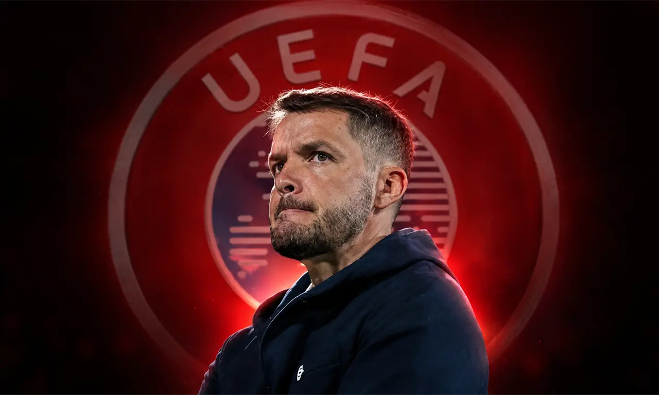  Larcamón aún no puede dirigir al Sporting por un problema con la UEFA 