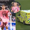 Momentos de terror: Berterame abandona partido inconsciente en ambulancia Momentos de terror: Berterame abandona partido inconsciente en ambulancia