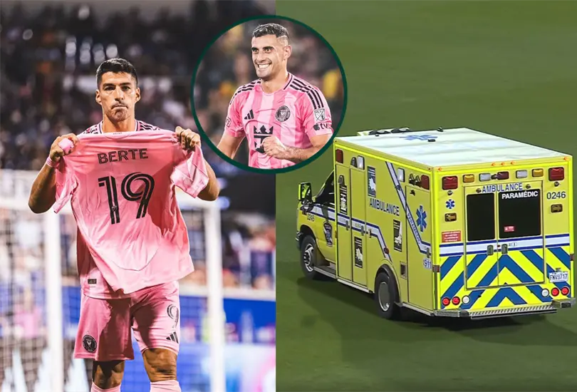 Momentos de terror: Berterame abandona partido inconsciente en ambulancia