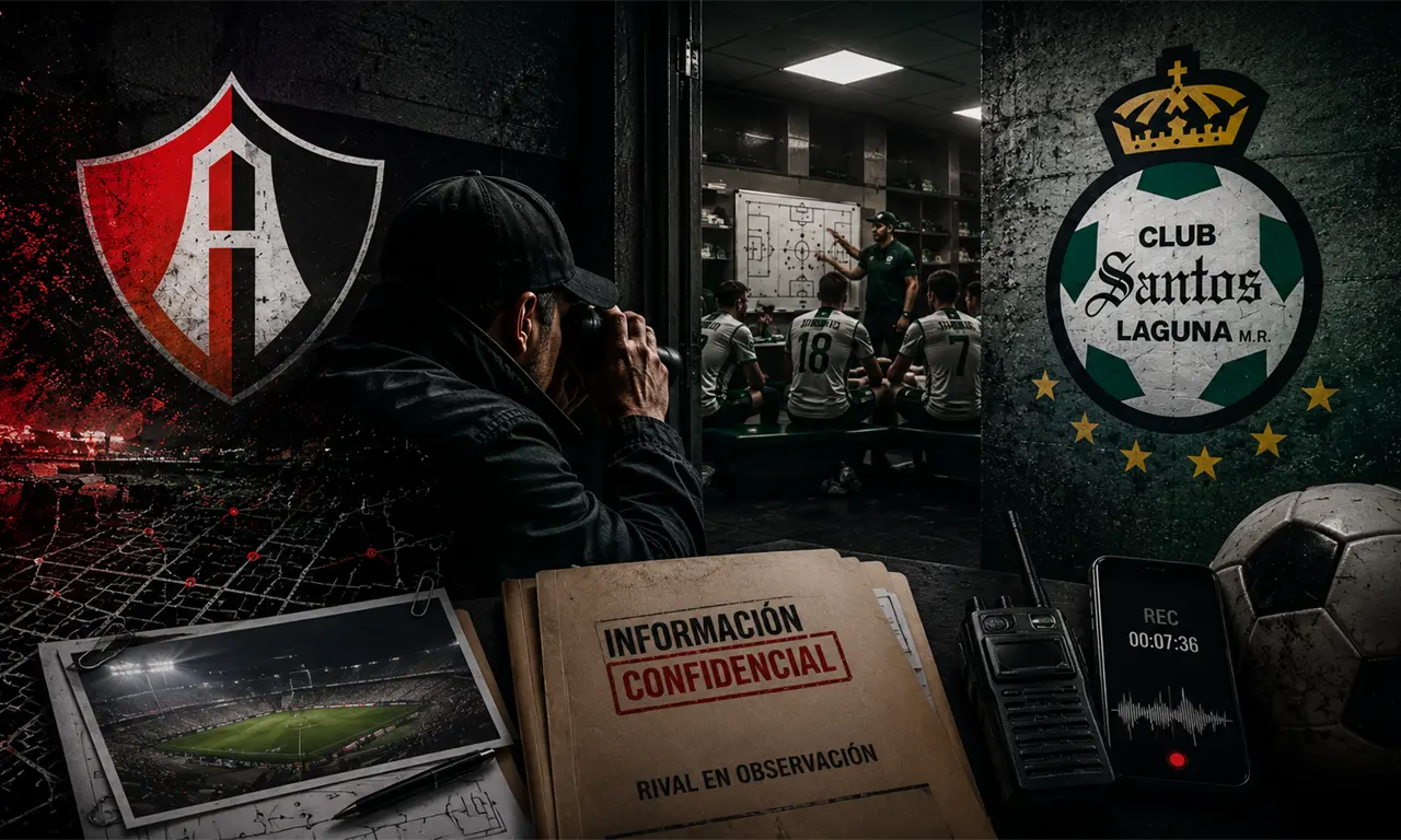  Atlas venció 1-0 a Santos en Torreón con gol de Édgar Zaldívar, mientras redes sociales desataron polémica por supuesto espionaje. 