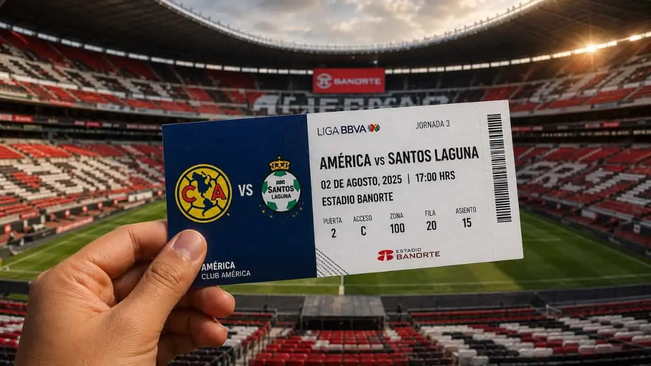  Boletos para el América vs Santos 