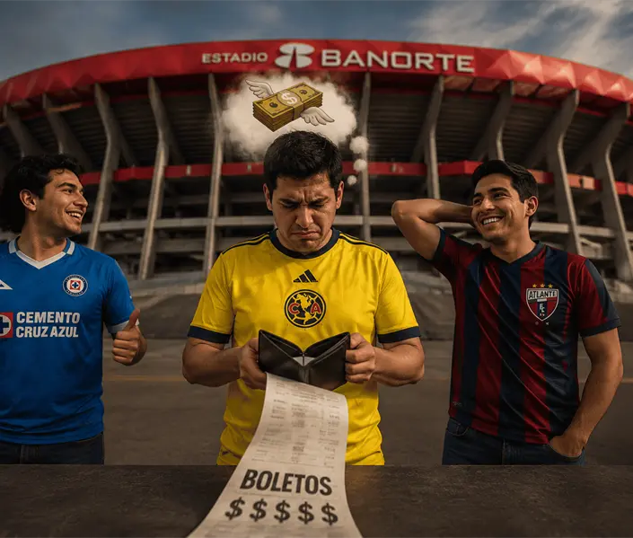 &iquest;Rugido de tripas? Boletos del Am&eacute;rica son m&aacute;s caros que los de Cruz Azul y Atlante