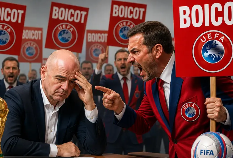 UEFA no se quedó de brazos cruzados ante los planes de Infantino y la FIFA UEFA no se quedó de brazos cruzados ante los planes de Infantino y la FIFA