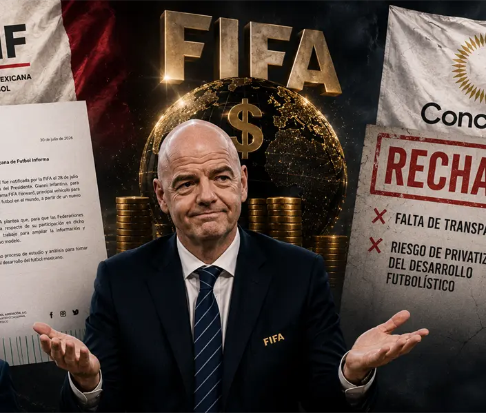 ¡Tarde y tibio! FMF responde tras postura firme de Concacaf contra FIFA ¡Tarde y tibio! FMF responde tras postura firme de Concacaf contra FIFA