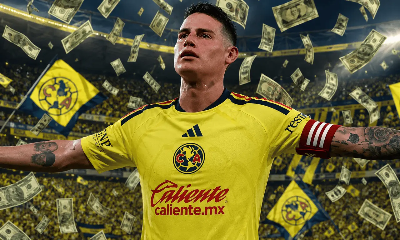  Más allá de lo deportivo, un futbolista del perfil de James Rodríguez podría convertirse en un negocio millonario para el América gracias al impacto que tendría en camisetas, patrocinios, redes sociales y taquilla. 
