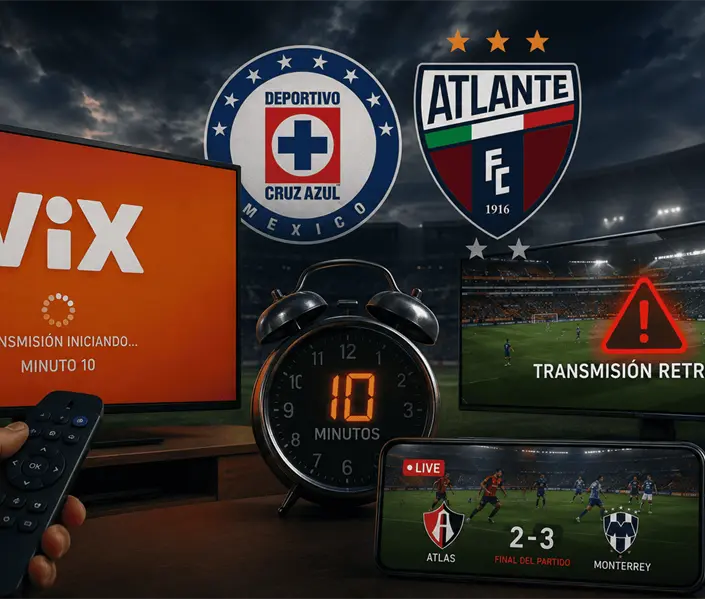 Retraso en ViX desata enojo en Cruz Azul vs Atlante Retraso en ViX desata enojo en Cruz Azul vs Atlante