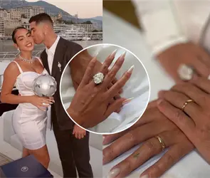 &iexcl;Ya se casaron! El brutal precio del anillo que Cristiano le dio a Georgina