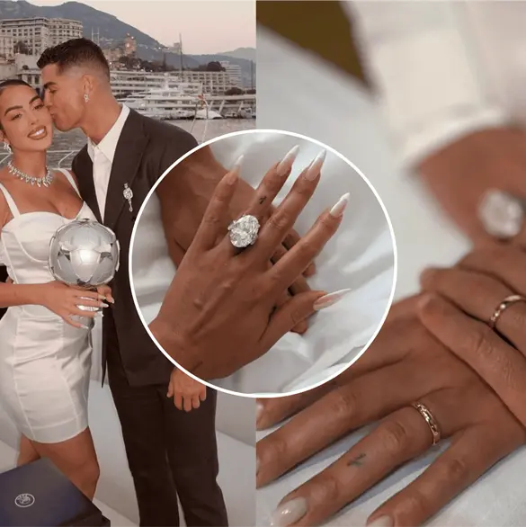 &iexcl;Ya se casaron! El brutal precio del anillo que Cristiano le dio a Georgina
