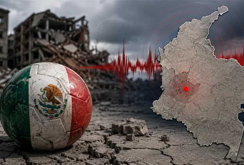 Un equipo de futbol infantil de México resultó afectado por el terremoto en Colombia Un equipo de futbol infantil de México resultó afectado por el terremoto en Colombia