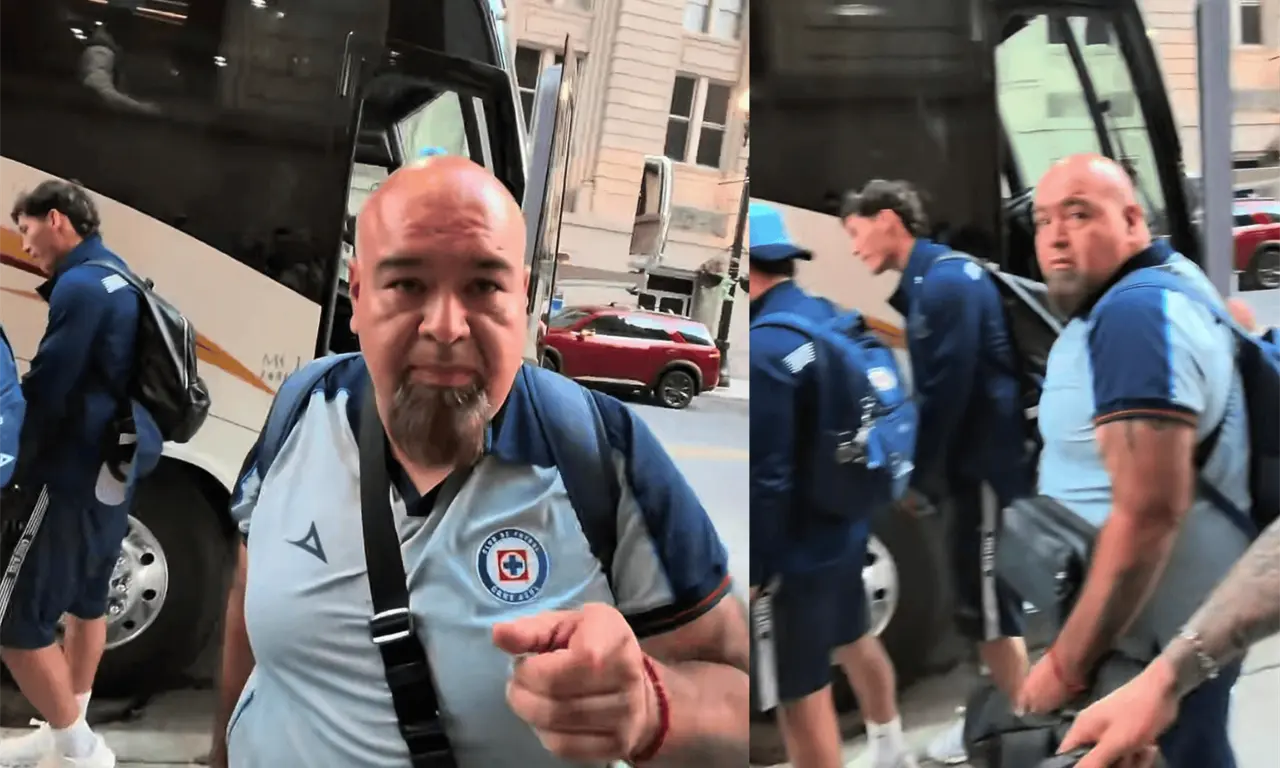  Un aficionado tocó la espalda de Paradela en Chicago y recibió una amenaza del staff de Cruz Azul 