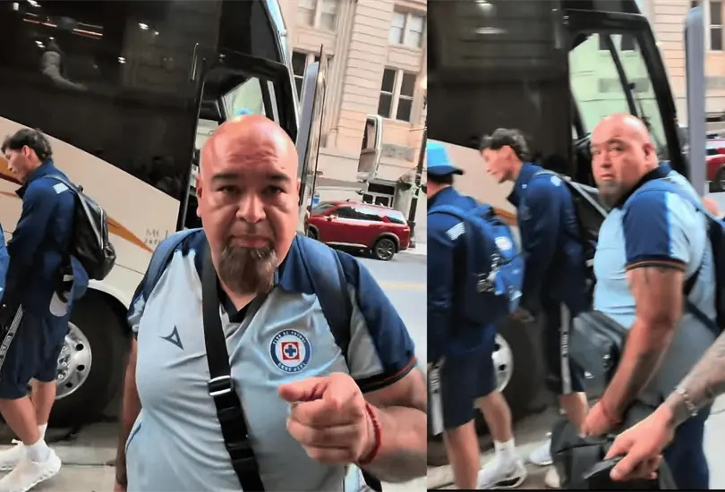 Un aficionado tocó la espalda de Paradela en Chicago y recibió una amenaza del staff de Cruz Azul Un aficionado tocó la espalda de Paradela en Chicago y recibió una amenaza del staff de Cruz Azul