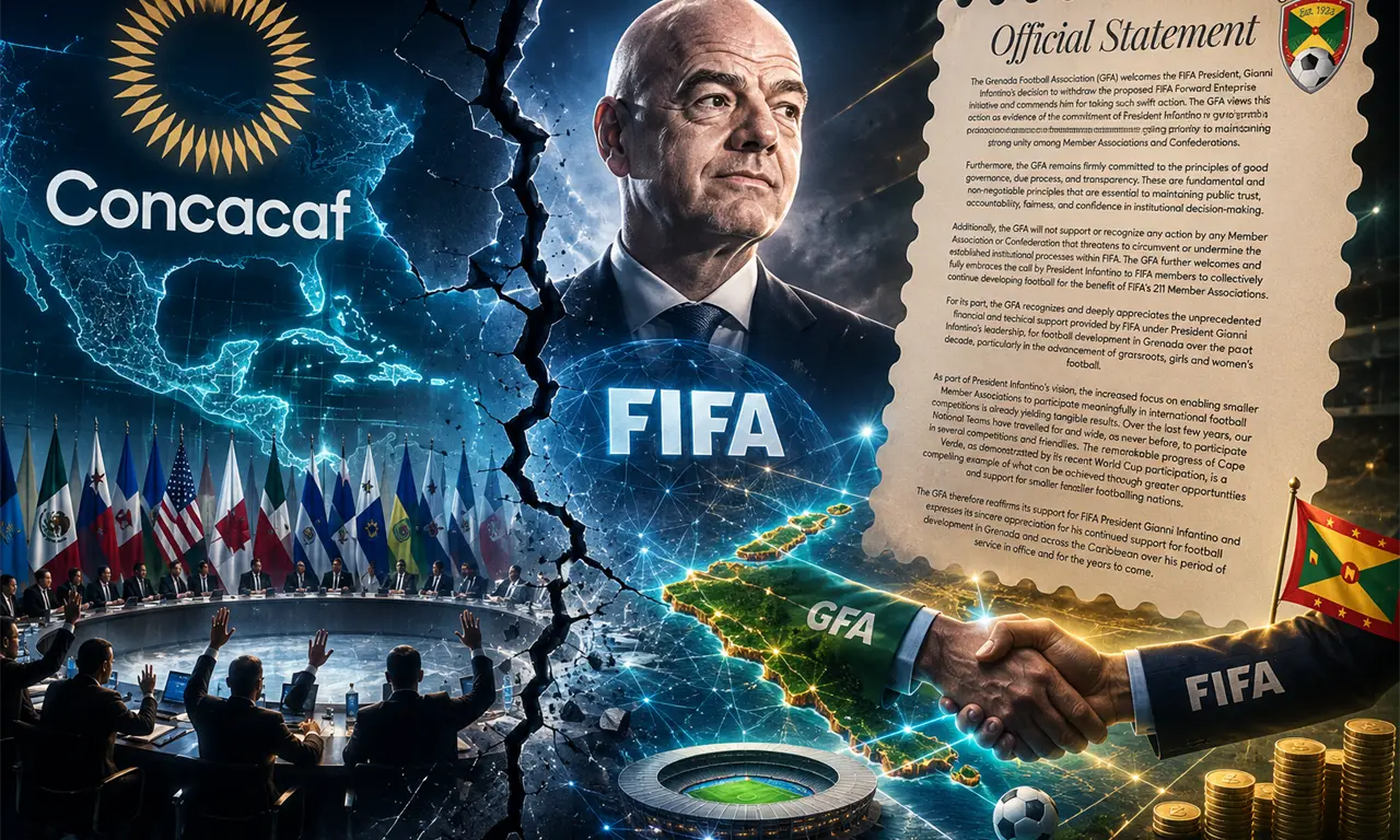  Granada se convierte en la primera federación de Concacaf en respaldar públicamente a Gianni Infantino. 