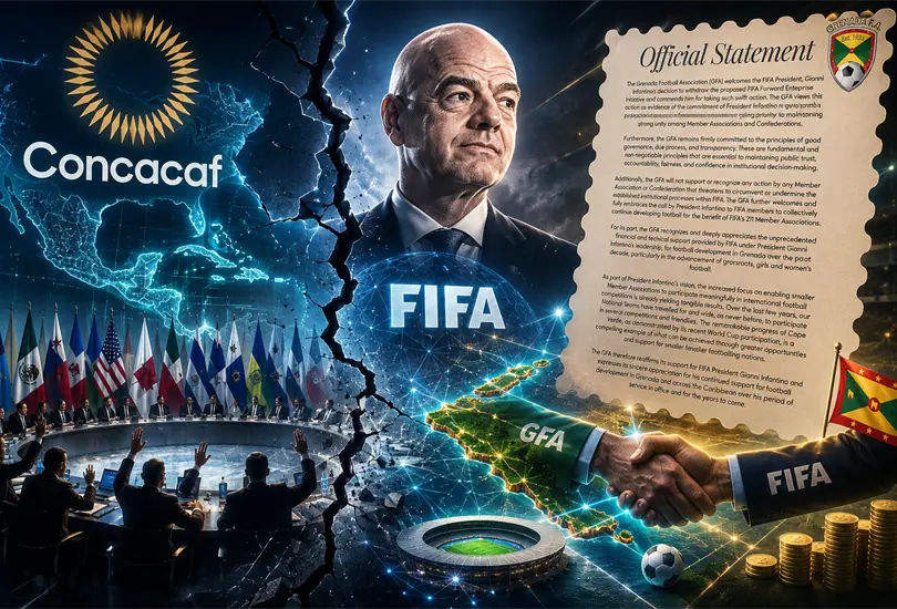 Granada se convierte en la primera federaci&oacute;n de Concacaf en respaldar p&uacute;blicamente a Gianni Infantino.