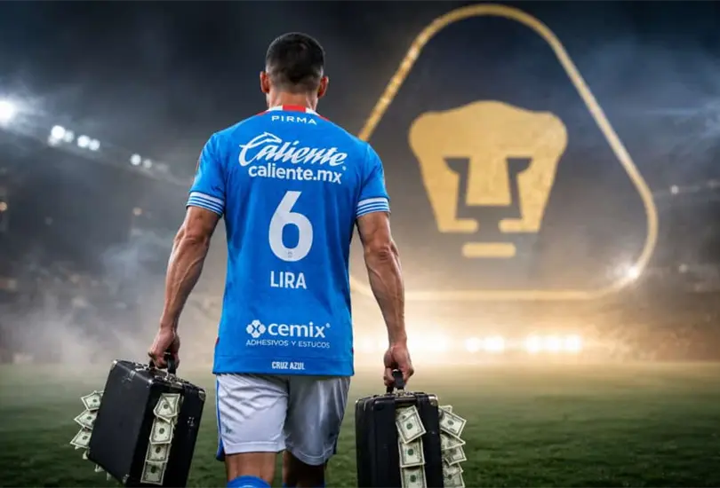 Erik Lira dejaría unos millones en Pumas Erik Lira dejaría unos millones en Pumas