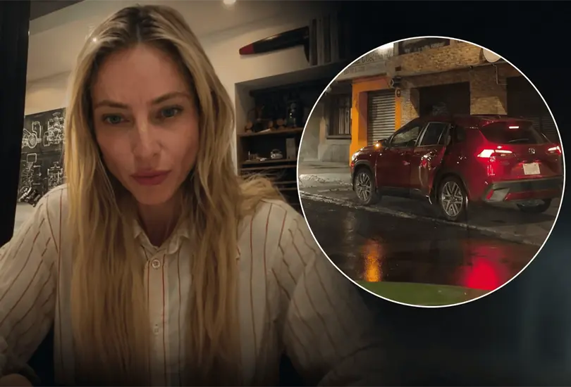 Vanessa Huppenkothen pidió ayuda durante un tenso episodio; la SSC ya busca identificar la camioneta y a sus ocupantes.