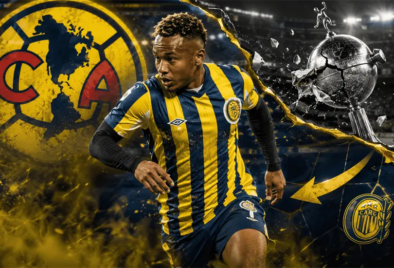 Jáminton Campaz sigue en el radar del América y su futuro podría cambiar tras la eliminación de Rosario Central. Jáminton Campaz sigue en el radar del América y su futuro podría cambiar tras la eliminación de Rosario Central.