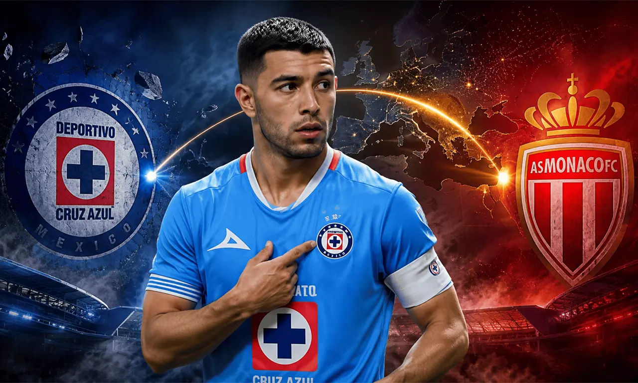  Erik Lira continúa en Cruz Azul mientras avanzan las negociaciones con el Mónaco. 
