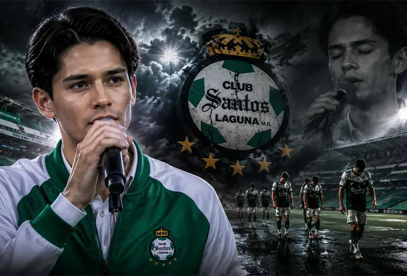Aleco Irarragorri apareció cantando Color Esperanza mientras Santos sufría otra derrota en el Apertura 2026. Aleco Irarragorri apareció cantando Color Esperanza mientras Santos sufría otra derrota en el Apertura 2026.