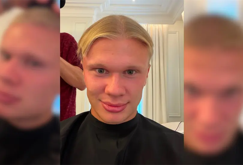 Haaland sorprendi&oacute; al mundo del futbol al despedirse de su caracter&iacute;stica melena rubia.