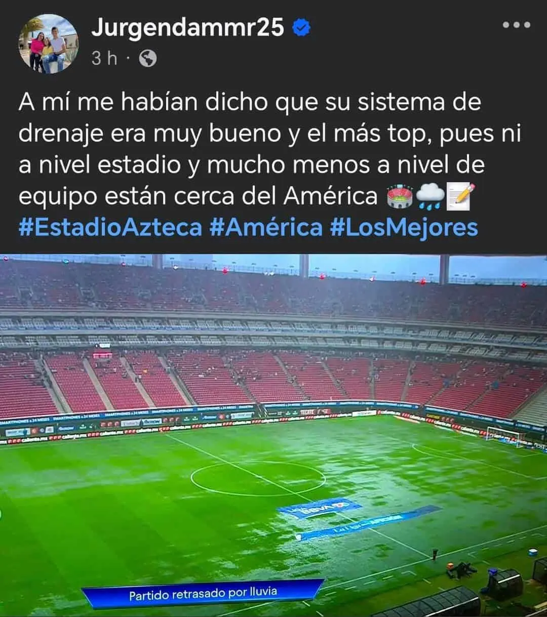 Así criticó Damm la cancha del Akron Así criticó Damm la cancha del Akron