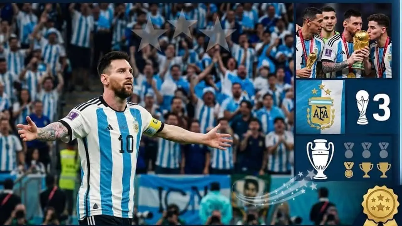  La historia de Argentina antes.y después de Messi 