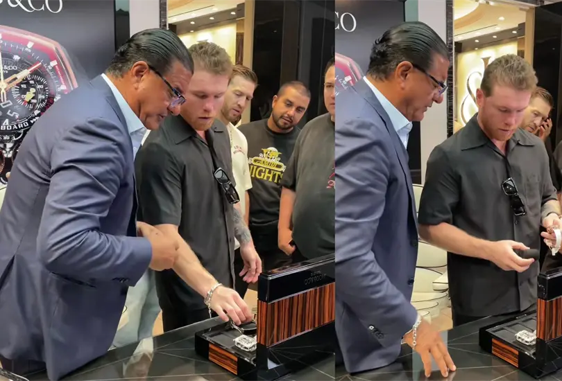 Canelo &Aacute;lvarez sorprendi&oacute; al mostrar los precios de los lujosos relojes que compra.