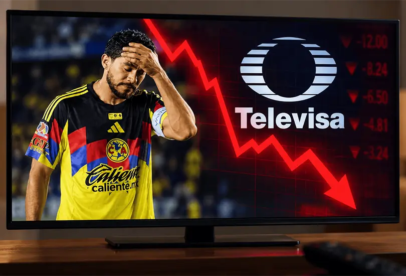 Las acciones de Televisa se hundieron tras anunciarse su posible salida del principal &iacute;ndice de la Bolsa Mexicana de Valores.