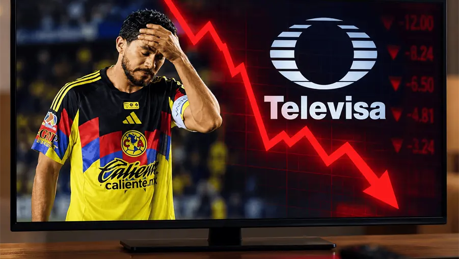 &iexcl;Televisa en ca&iacute;da libre! Sus acciones pierden cerca de 12% en una jornada negra