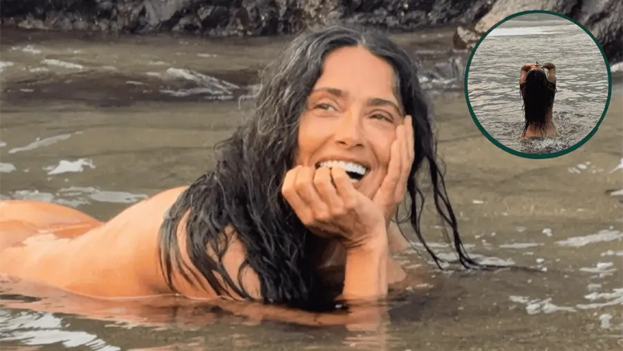 Salma Hayek celebra sus 60 a&ntilde;os con impactantes fotos en el mar