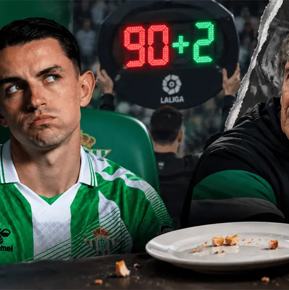 ¡Migajas para Fidalgo! El insólito tiempo que Pellegrini le dio en triunfo del Betis ¡Migajas para Fidalgo! El insólito tiempo que Pellegrini le dio en triunfo del Betis