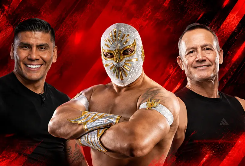 Matador, Salcido, Místico, Gallo Estrada y Lazy Boy llegaron juntos al reality de Netflix. Matador, Salcido, Místico, Gallo Estrada y Lazy Boy llegaron juntos al reality de Netflix.
