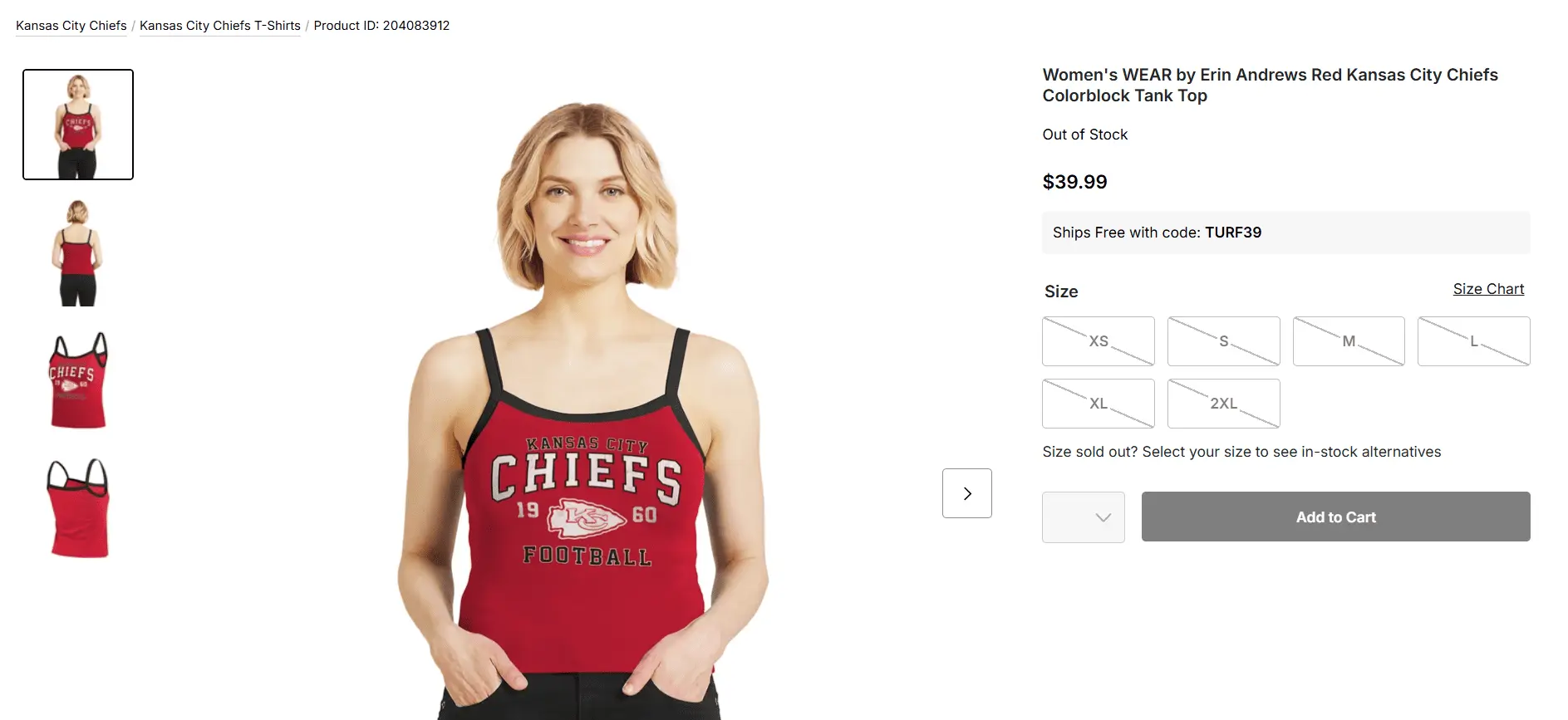 La blusa de WEAR by Erin Andrews de los Chifs, usada por Taylor Swift, se agotó de inmediato La blusa de WEAR by Erin Andrews de los Chifs, usada por Taylor Swift, se agotó de inmediato