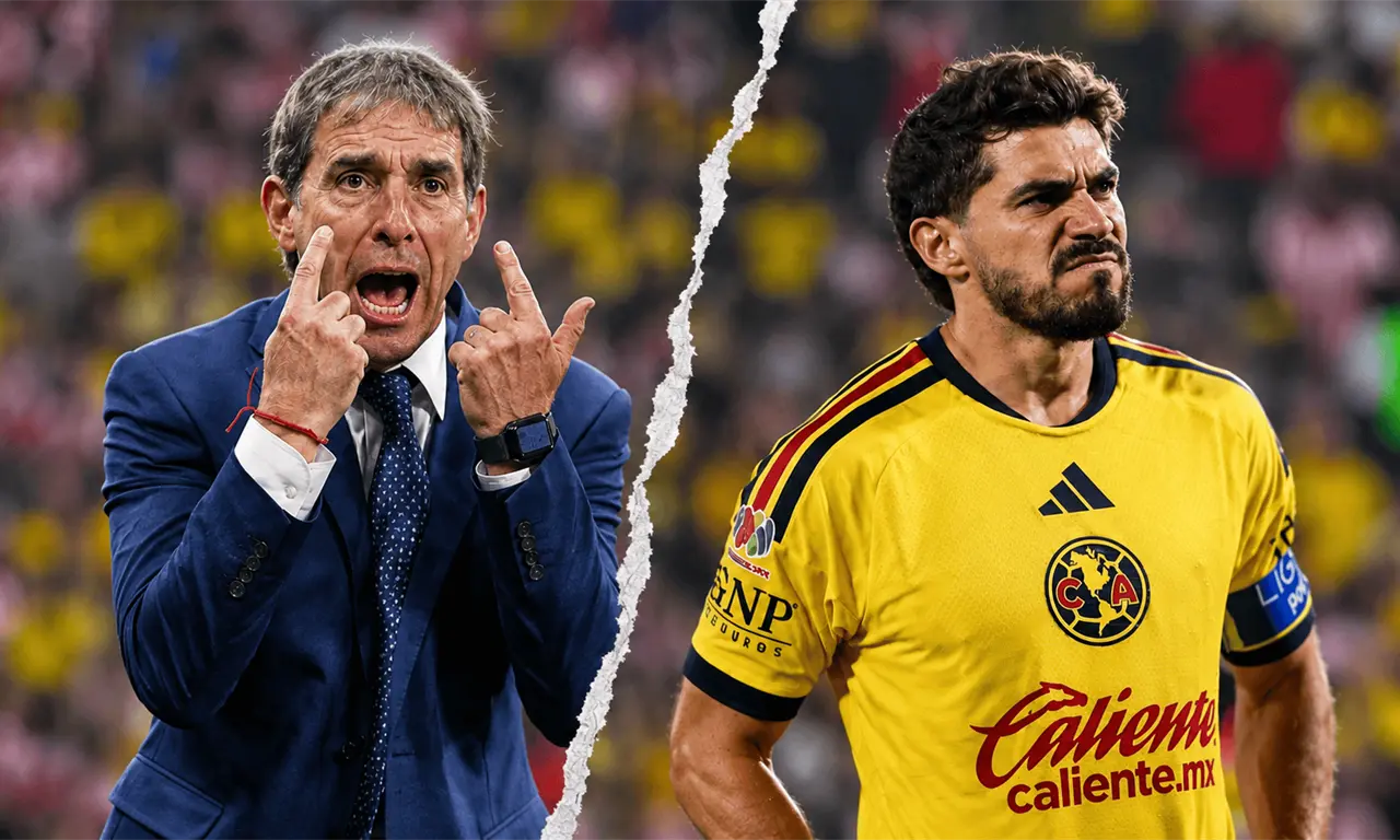  Henry Martín salió muy molesto ante Chivas, pasó sin saludar a Guillermo Almada y golpeó uno de los asientos de la banca. 