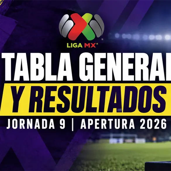 Tabla Liga MX: posiciones y resultados de la Jornada 9 del Apertura 2026 Tabla Liga MX: posiciones y resultados de la Jornada 9 del Apertura 2026