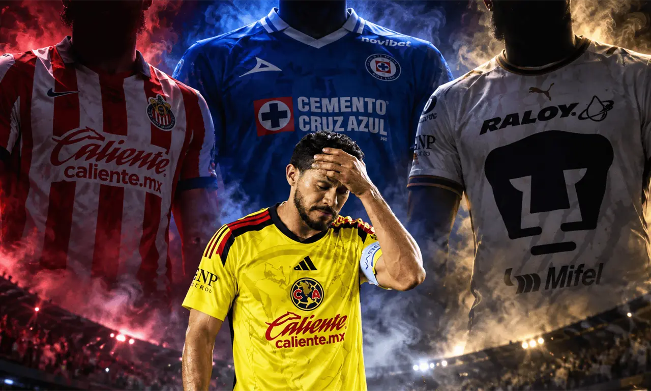  América atraviesa una dura sequía frente a sus principales rivales y los números exhiben el complicado momento de las Águilas. 