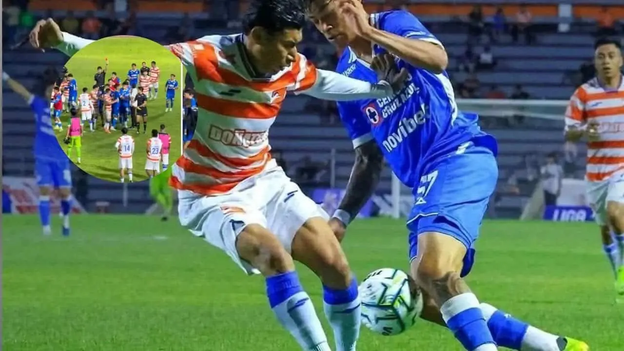  Tremenda bronca se armó entre Cruz Azul Hidalgo y el Correcaminos 